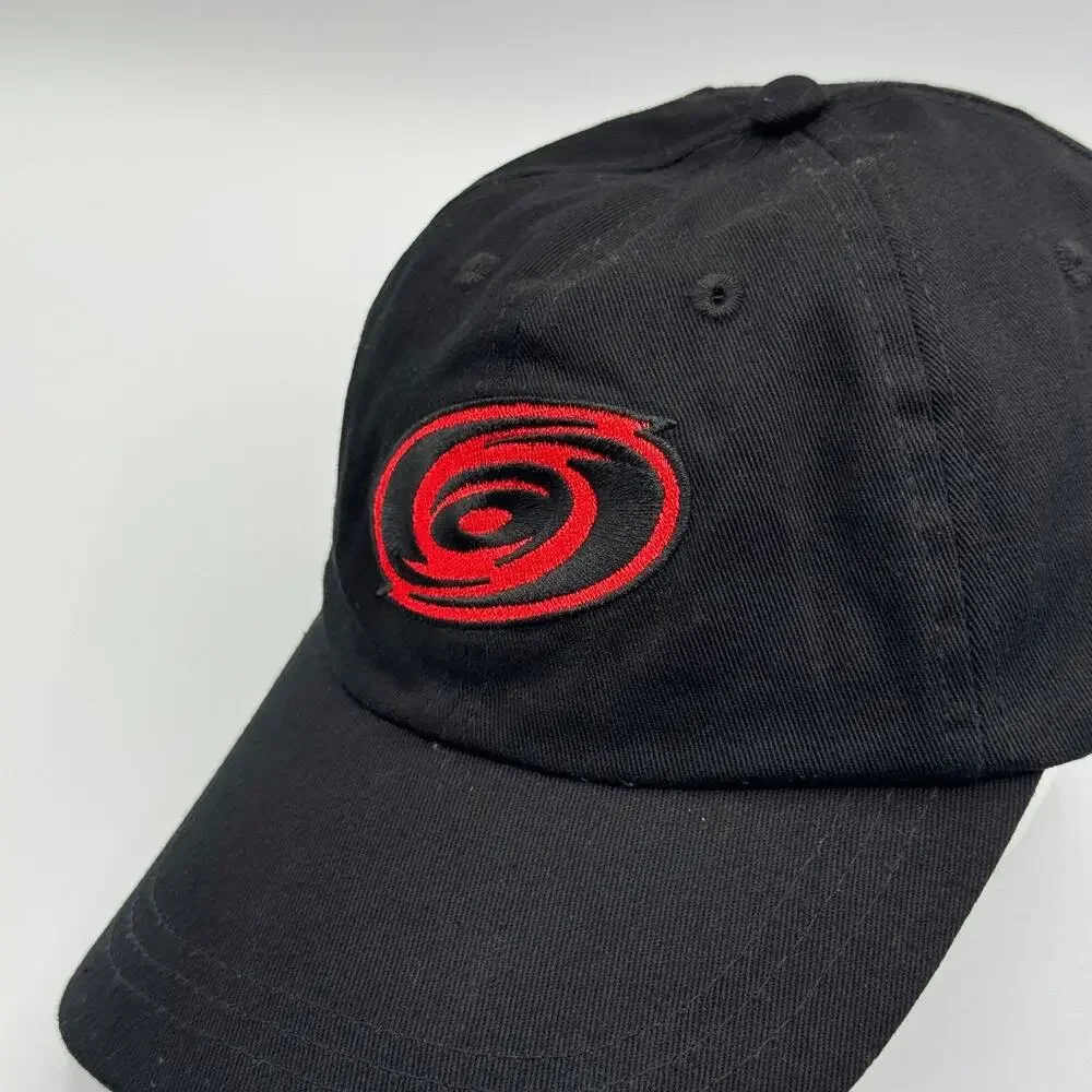 Carolina Hurricanes Hat Cap Strap Back Black NHL Hockey 2024 Opening Night Promo
